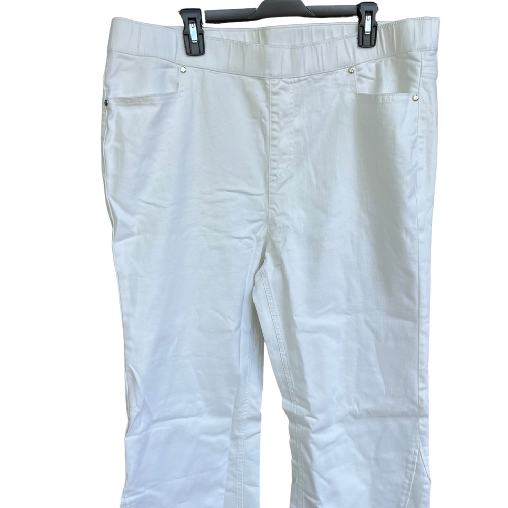 Isaac Mizrahi Live! Women's Plus Sz Jeans plus 18 True Denim White